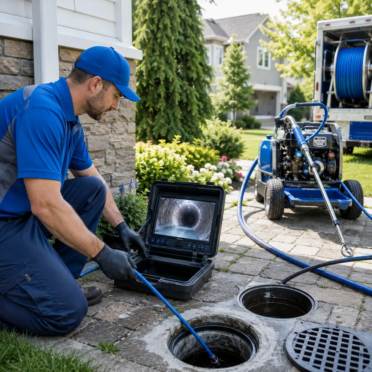 Outdoor drain cleaning professionals serving Woodbine, GA