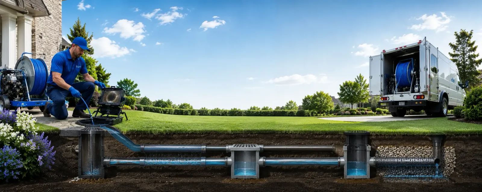 Outdoor drain cleaning information for Woodbine, GA